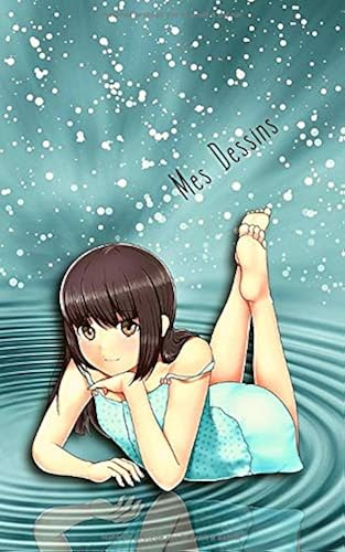 Download Mes Dessins: 100 pages de papier vierge - Journal d'artiste / Journal créatif / Bloc à dessin / Bloc-notes / Belle fille - Manga / Anime PDF