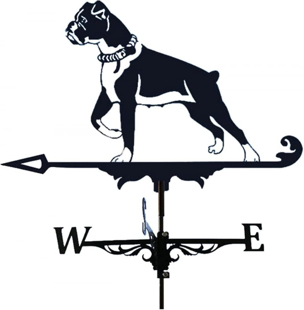 Weathervanes - Roofs Metal Weather Vane, Outdoor Wind Speed Direction, Boxer Dog Weather Vane, Weather Vane, Grass Floor Ornament, Fist