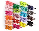 HBY8482; 40 Pics: Boutique Baby Girls Toddler Hair Bow Snap Alligator Clips, Barrettes