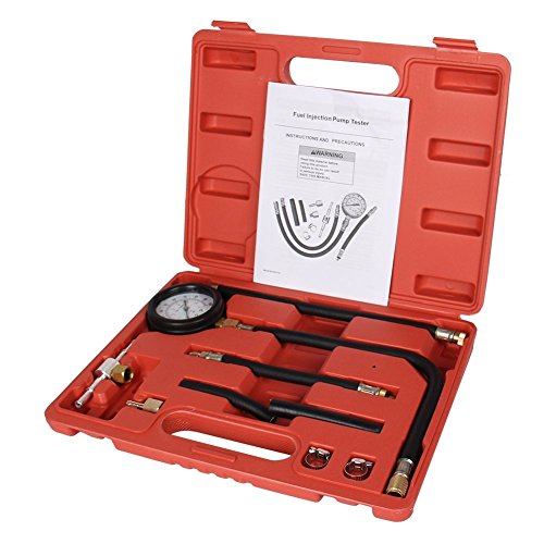 Bang4buck 10 Pieces Fuel Injection Compression Gauge of Petrol Gasoline Pressure Tester Kit for Motor Auto 0-100 PSI - Thumbnail 3