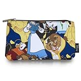 Loungefly Disney Belle Beauty and The Beast Characters Cosmetic Pencil Bag Pouch