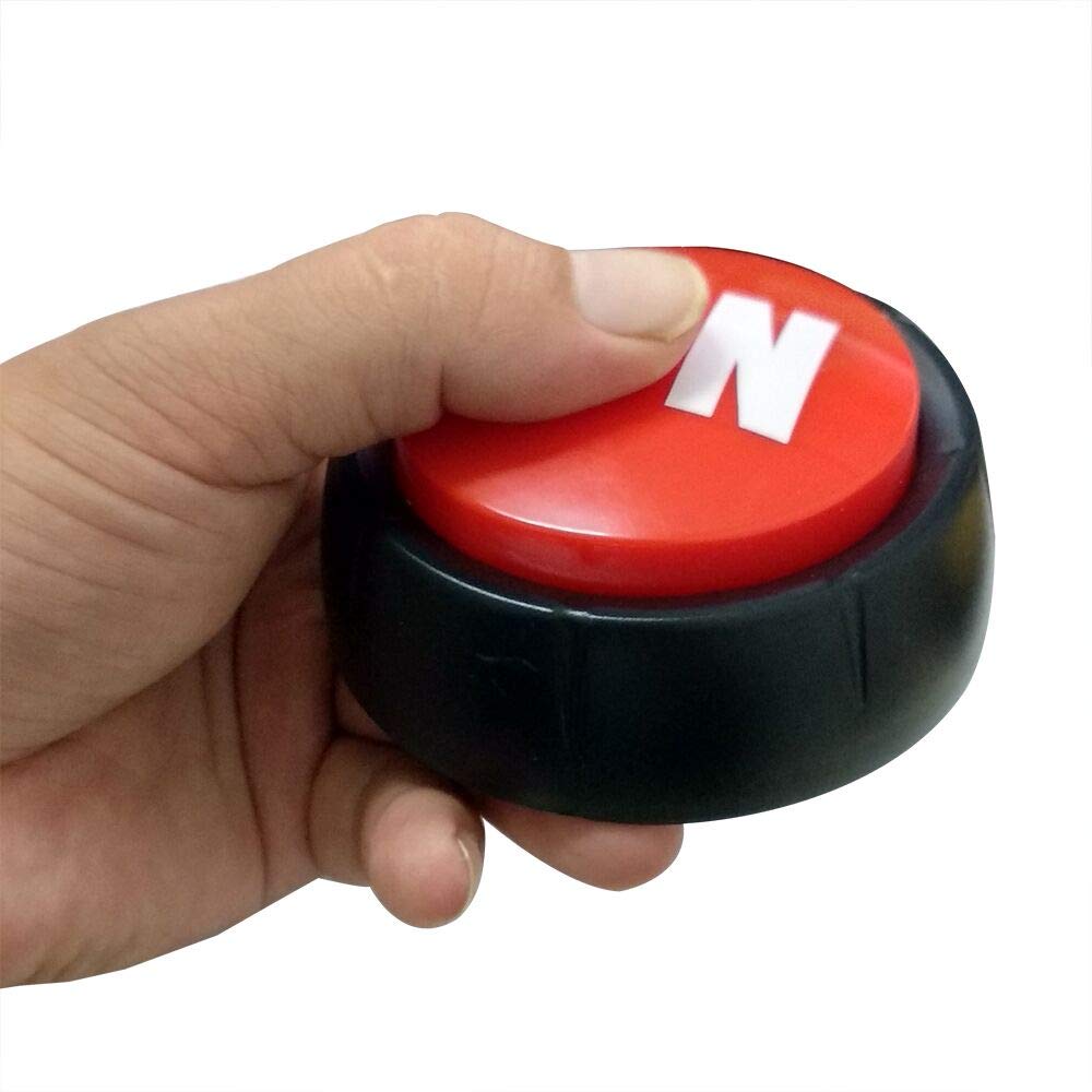 GREATCHILDREN Learning Toys 10 Sound Modes Sound Box Talking Button Sound Button Effect Button (Red)