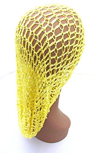 Extra Long Hair Net Snood - Yellow