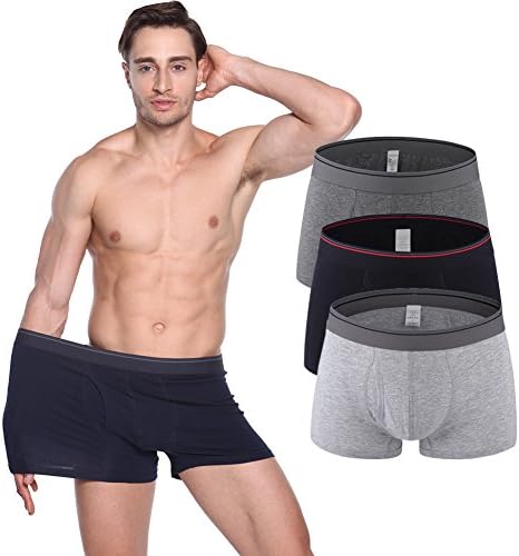 COINED Men's Large Size Seamless Breathable Briefs Incontinence Sexy Underwear Men Boxer 4 Pack 4XL