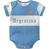 GEREISHIRE Soccer Baby Bodysuit 6-18 Months Infants Onesie Newborn One-Piece Romper