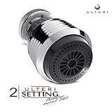Aerator for Kitchen, Bathroom Faucet, 2 Function Swivel Sprayer, Water Saving Flow 1.5 GMP, Polished Chrome, Black