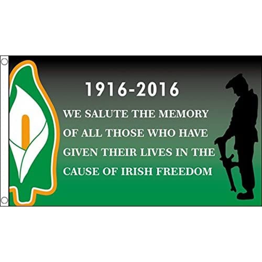 AZ FLAG - Easter Rising Freedom In Ireland Flag - 3x5 Ft - 100D Polyester Easter Rebellion Banner with Two Metal Grommets - Fade Resistant - Vivid Colors - 3' x 5' Feet - 150x90 Cm