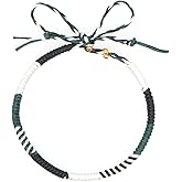 Agriajun Handmade Boho Adjustable Waterproof Friendship Bracelets for Women Bohemia Braided Rope String Gold Beaded Surfer Beach Wrap Anklet Foot Jewelry Gift