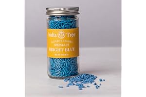 Bright Blue Sprinkles – Vegan, Dye-Free, Non-GMO, Top 9 Allergen-Free, 3 oz Jar – India Tree Nature’s Colors