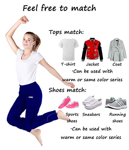 cenfor Women's Training Sweatpants Multifunctional Petite Workout Running Pants Yoga Hiking Baggy Jogging Pants Navy Blue Size Medium