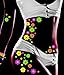 Sasswear Blacklight Body Stickers - Neon Fashion Accessories for Raves, Festivals and Glow Parties, 40/pk (Daisy)
