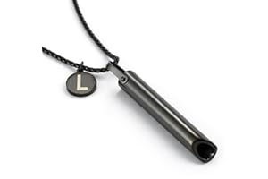 CBZWGH Stainless Steel Breathing Necklace,Mindful Breathlace Nnecklace,Strong Chain - Breathing Necklace for Breathwork,Anxiety Stress Relief Meditation Tools