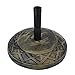 Le Papillon Cast Stone Round Umbrella Base Weight 50 Pounds
