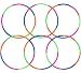 Toy Hoop Bundle Pack - Snap Together Detachable Adjustable Weight Size Plastic Hoops - Kids Hula Rings for Sports Playing, 32-Inch (Pack of 6)