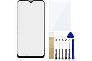WUHAO for Samsung Galaxy A20 SM-A205U Black Outer Front Glass Lens Screen Replacement + OCA Tool Kit