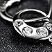 Cuoka Mother's Day Gifts Friendship Necklace Best Friend Necklace 925 Sterling Silver Heart Necklace with Puppy Paw Necklace Gift for Friend (Silver1)