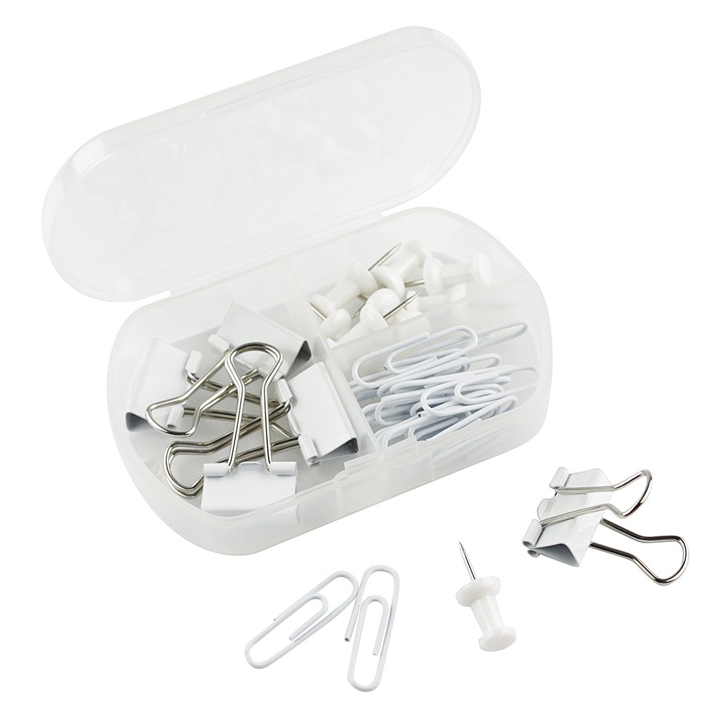 eBuyGB Pack of 12 Stationery Accessory Set, Mixed Colours