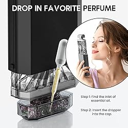 LIGHTDESIRE Handheld Fan with Crystal Stones, Mini