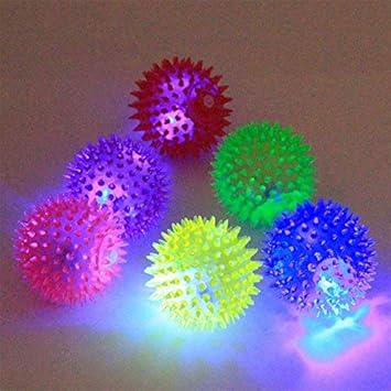 Pets Empire Puppy Dog Cat Rubber Balls with Sound and Flash Led Light