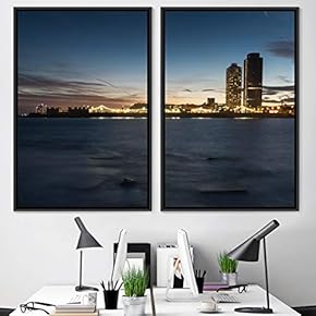 signwin 2 Piece Framed Canvas Wall Art Beautiful...