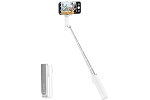 SUPEDESK Selfie Stick with Wireless Remote – Portable Selfie Stick for iPhone & Android, Lightweight Foldable Travel Phone Holder for Cell Phone, for Photograph, Video Recording, Streaming, White
