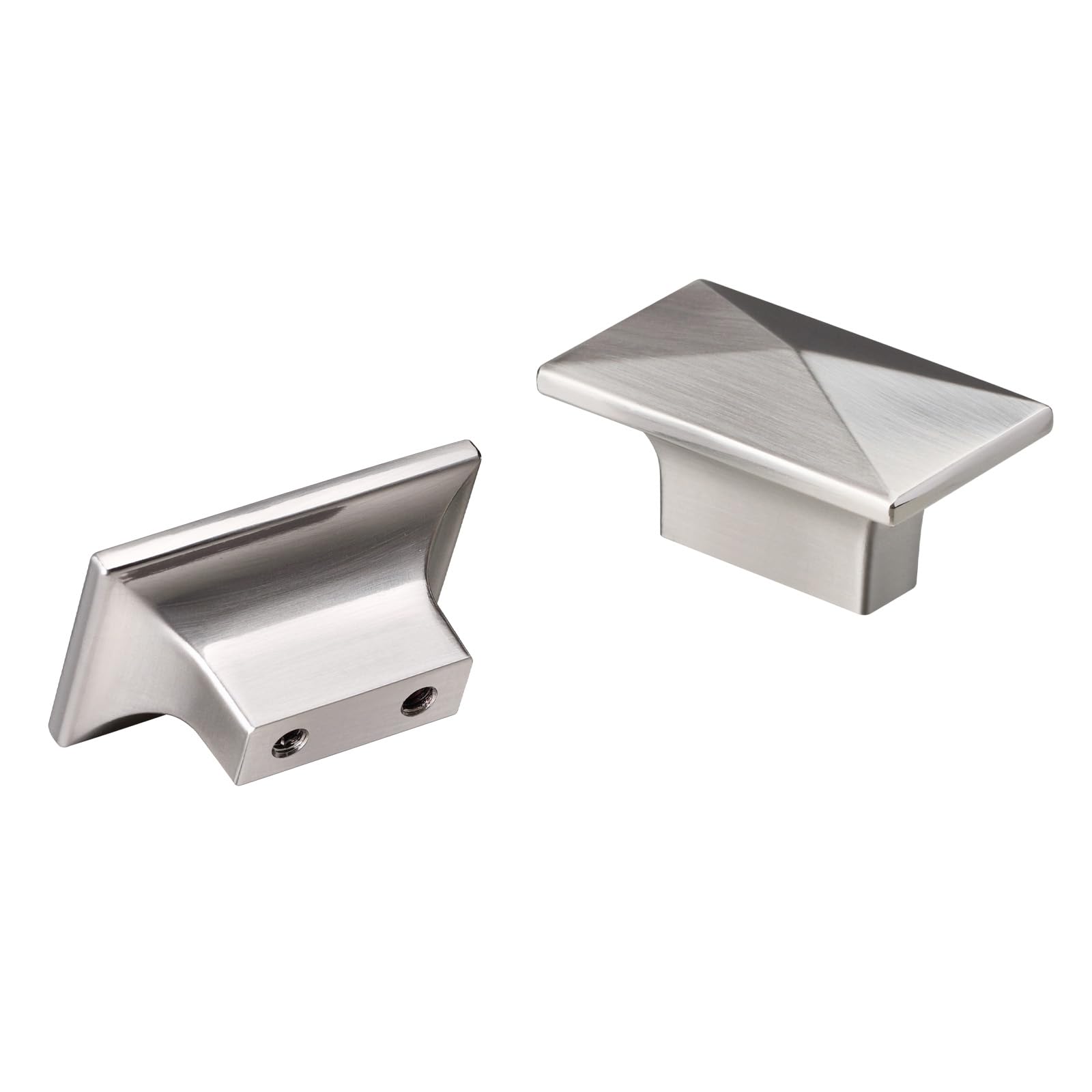 CILEYTION 10 Piece Drawer Knobs - Brushed Nickel Heavy-Duty Cabinet, Kitchen Cupboard, Wardrobe and Kitchen Cabinet Knobs