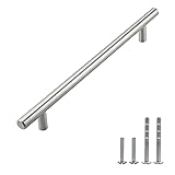 Modket 1 Pack Solid Brushed Nickel T Bar Handle