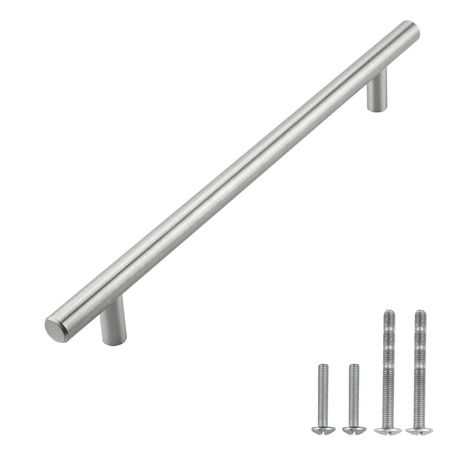 Modket 1 Pack Solid Brushed Nickel T Bar Handle