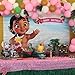 Botong 5X3ft Baby Moana Happy Birthday Party Backdrop Photo Sea Blue Water Summer Photography Backdrop Baby Shower Moana Vinyl Background Table Decor