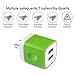 Wall Charger, Kakaly 3-Pack 2.1Amp USB Wall Adapter Dual Port Quick Charger Cube for any iOS or Android Devices: iPhone, iPad Samsung and More.Charger Base,Charger Brick,Charger Blocks, USB Brick