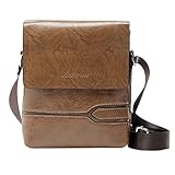 Vintage Men Simple PU Leather Shoulder Bags Pure