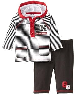 Calvin Klein Baby-Boys Hoody Clothes Set 12M Black