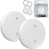 Midlocater Air Tracker Tags-2 Pack for Android, Item Locator Key Finder Works with Find Hub App, Luggage Tracker for Keys, Wallet, Suitcase, IP67 Waterproof, Compatible with Android Phone