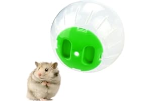 Cute Hamster Running Ball 4.7inch Crystal Ball, Guinea Pig Fitness Toy Hamster Running Exercise Wheel Small Animals Cage Acce