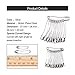 Outus 160 PC Two Size Quilting Pins 1 Inch and 1.5 Inch Curved Quilting Safety Pins Curved Safety Pins Quilting Basting Pins with Plastic Cases, 2 Sizes, Steel