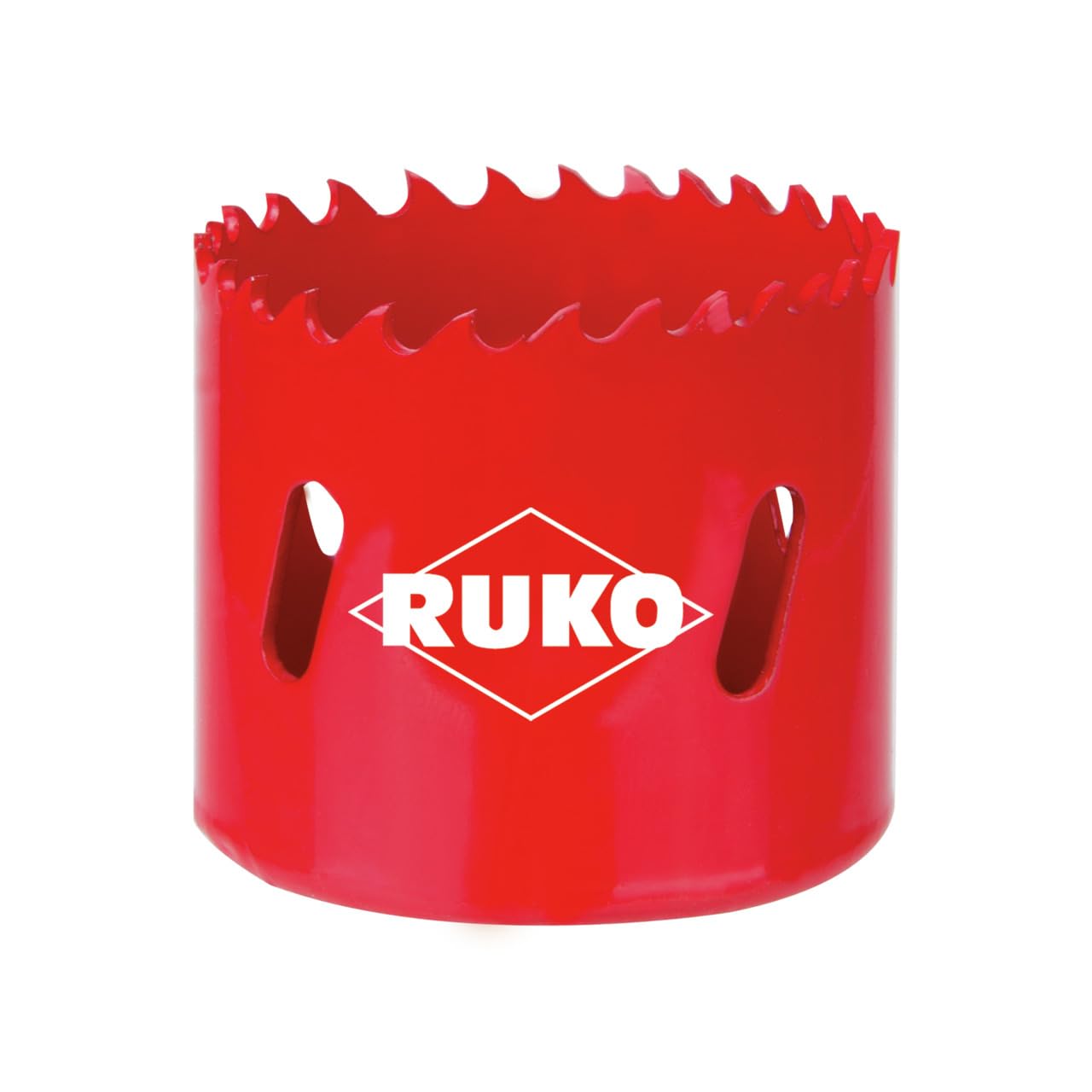 Ruko HSS Bi-Metal Hole Saw with Varied Toothing, Red Finish, 68mm Diameter, R106068