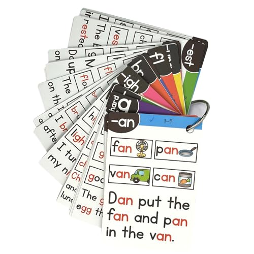 English Sight Words Flash Card, Phonics Flash Cards for Kids Age 4-8, Word Games Flashcards, Vocabulary Cards, Matching Game Flash Cards, English Word Cards, Educational Learning Activities for PreK