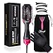 Upgraded 3-in-1 Hair dryer brush Kit Includes Hot Air styling brush,no bend hair clips, glove, brush cleaner all you need for a one step hair straightener,Volumizer, curler.