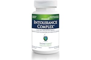 Enzyme Science Intolerance Complex – Digestive Enzymes for Gluten, Casein, Phenol, Legumes, Grains & Lactose Intolerance – 45