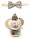 LIVEBOX Baby Girls Shoes Soft Sole Prewalker Mary Jane Princess Party Dress Crib Shoes with Free Bow Knot Baby Headband (L:12-18 Months/5.12