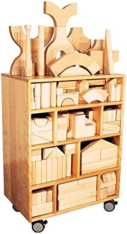 Deluxe Mobile Block Cupboard in Maple
