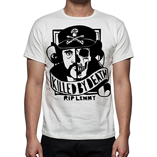 Palalula Men's Music Lemmy Kilmister Motorhead Tribute T-Shirt XL White