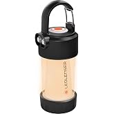 Ledlenser ML4 Warm Camping Lantern, 300 Lumens, Clip on, Tent Light | IP66 Weather-Ready, Camp Light, Portable Light, Emergency Lantern, For Fall Camps &amp; Power Outages, Ultralight Camping Lantern