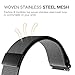 CAGOS Compatible Galaxy Watch (42mm)/Galaxy Watch Active Bands Sets, 20mm 2 Pack Stainless Steel Milanese Loop Mesh Bracelet Strap Replacement for Galaxy Watch 42mm/ Ticwatch E Smartwatch -Small