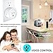 WiFi Smart Plug Compatible with Amazon Alexa and Google Assistant, Smart Plug Mini Wi-Fi Enabled, Remote Control your Devices from Anywhere by GinCuky,No Hub Required,ETL& FCC certification