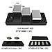 leeken Gun Magnet Mount with 3M Tape & Holster- Multi Angle Adjustable Design Never Damage car or Desk-Rubber Coated 43 Lbs Rated -Concealed Holder for Handgun,fit for All Surface (2 Pack)