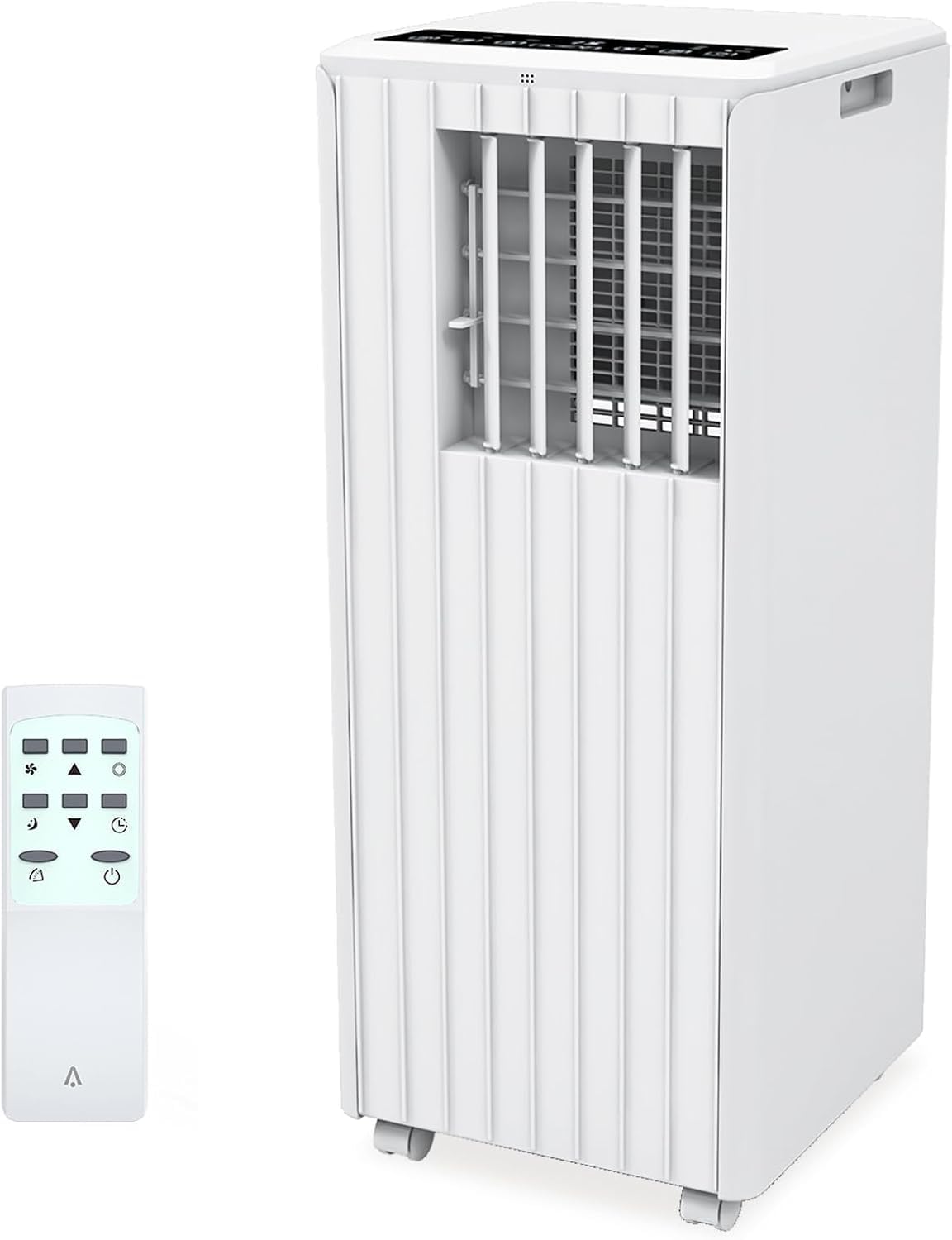 Photo 1 of 8,000 BTU Portable Air Conditioner, Smart Control, Cools Up to 350 Sq. Ft., With Dehumidifier & Fan Mode, Easy- to-Use Remote Control & Window Installation Kit Included, White