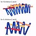 TecUnite 2 Pieces Walking Rope Safety Walking Cord 12 Handles and 6 Handles with Buckle for Preschool Children Toddlers Daycare Schools Teachers