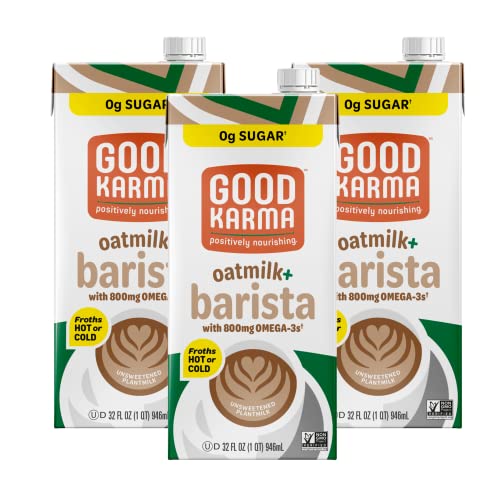 Good Karma Unsweetened Oatmilk + Barista Blend, 32