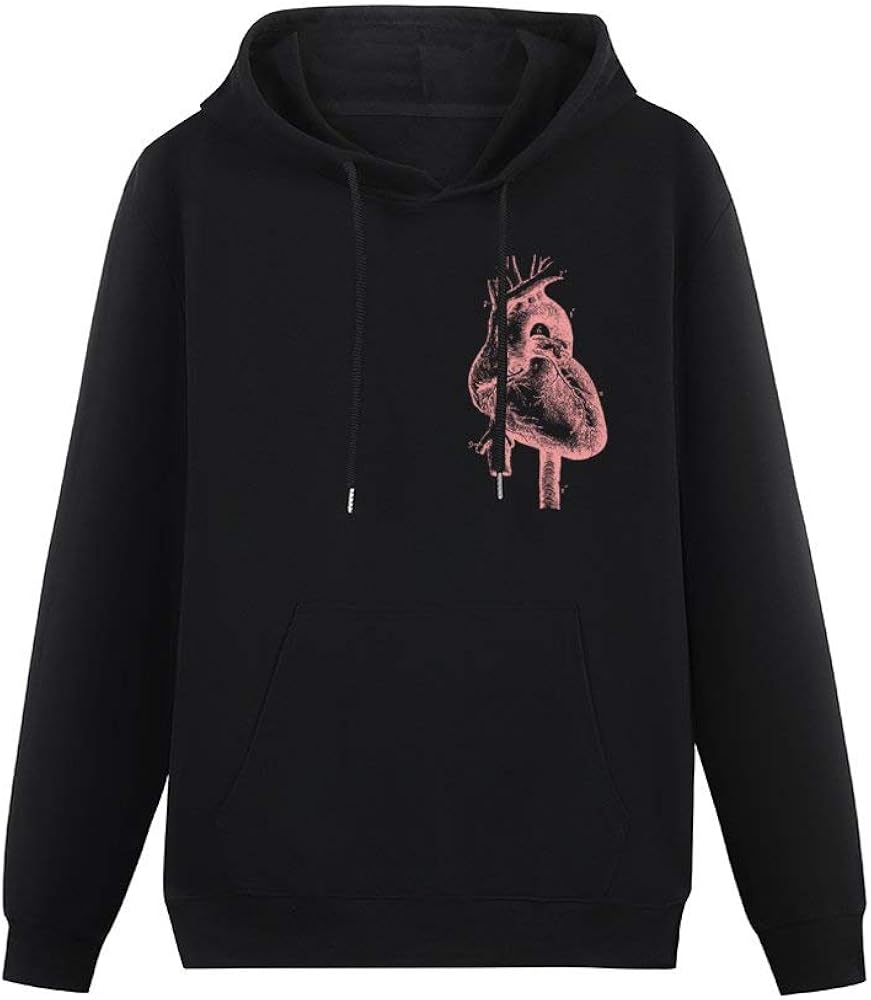 Amazon.com: Heart Men's Cotton Pullover Hoodie Sweatshirt: Clothing